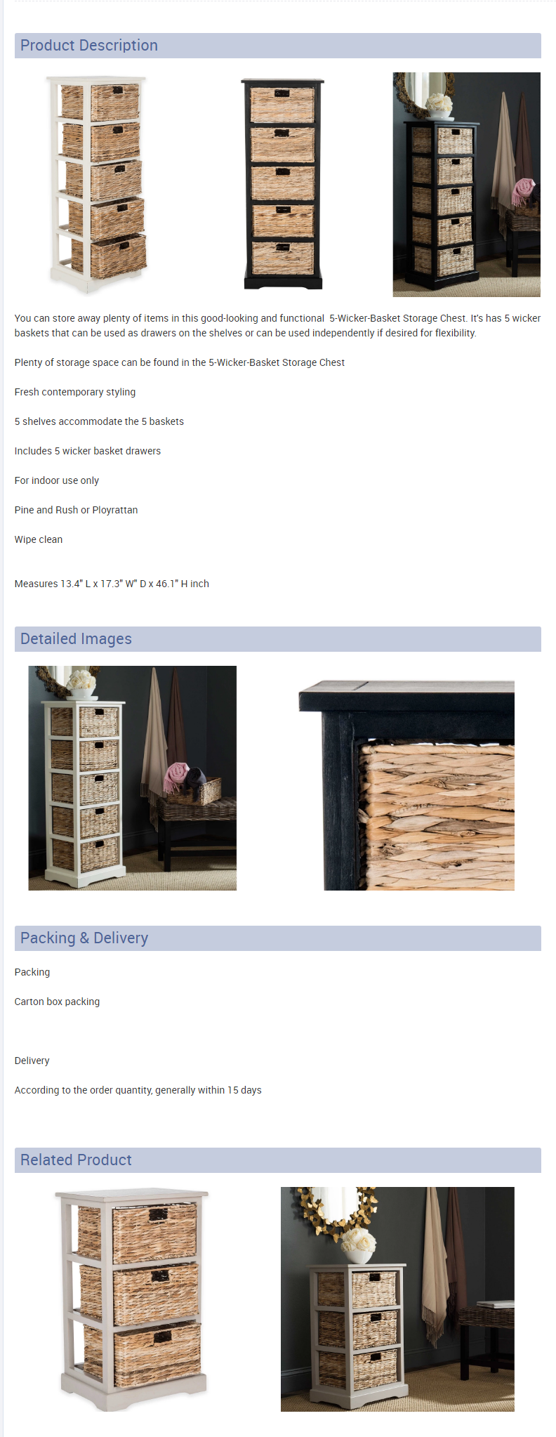 Modern Wood Ladder Wall Storage Display Shelf with.png